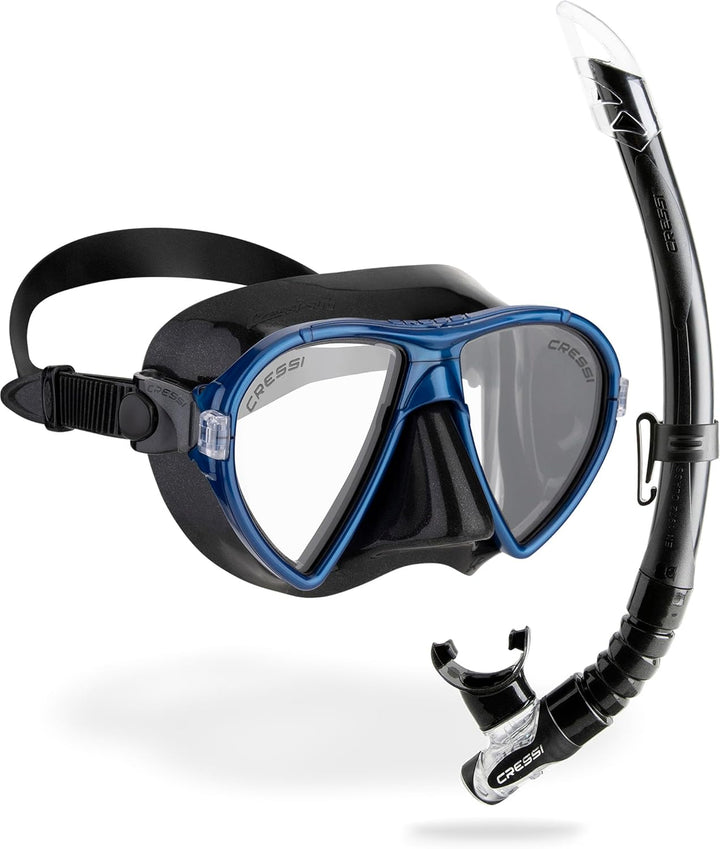 CRESSI Ocean - Einzelne Ocean Maske oder Schnorchelset Ocean Maske+Schnorchel Gamma zum Tauchen und