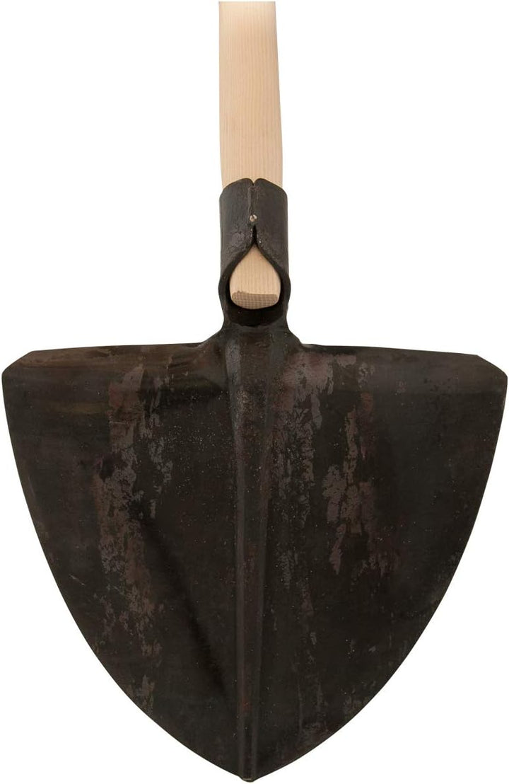 SHW-FIRE Sandschaufel - Geschmiedeter Stahl und Langer 130 cm Holzstiel - Ideal zum Aufnehmen und Fo