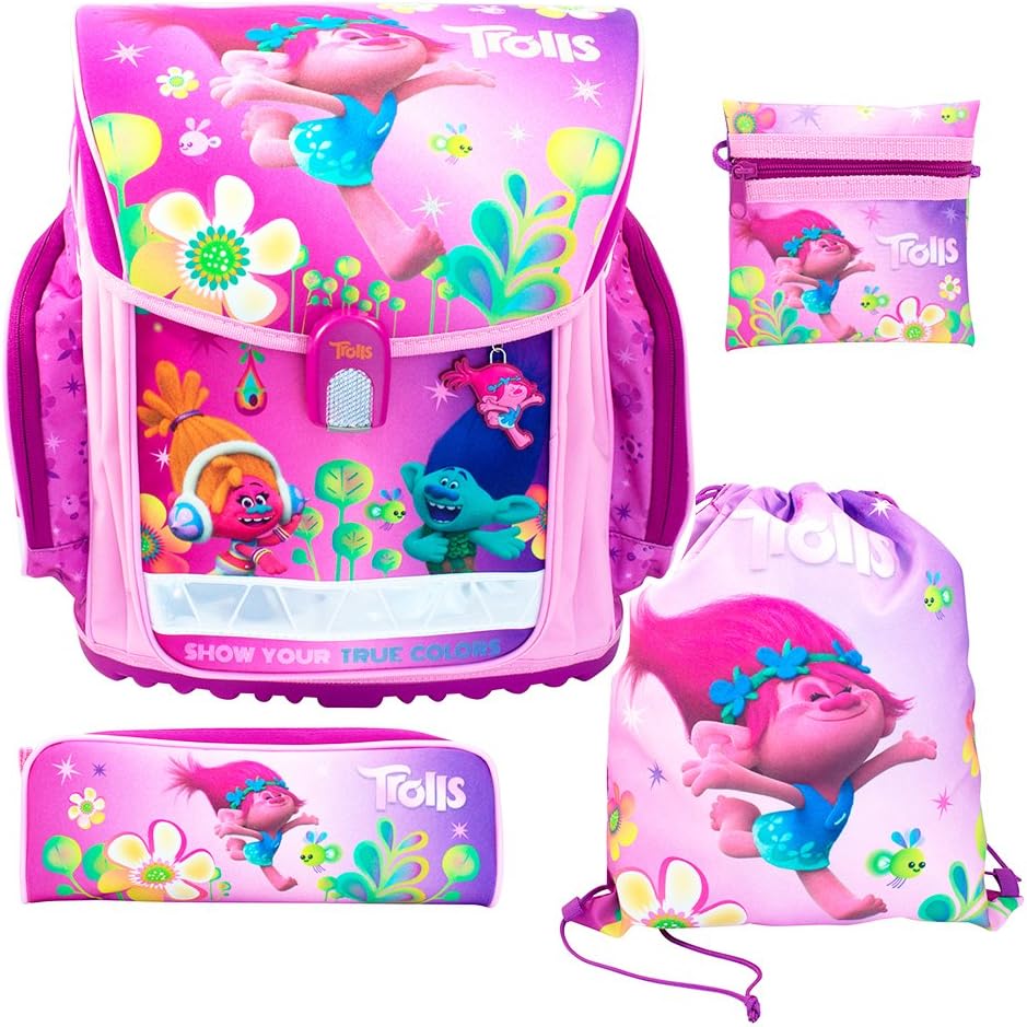 STYLEX Trolls Schulranzen-Set