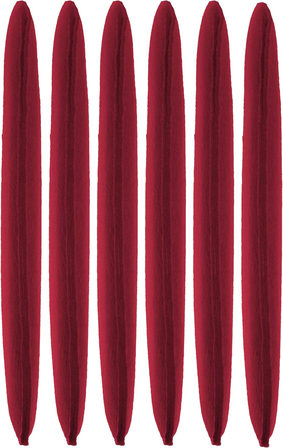 Brandsseller Sitzkissen Filz Eckig 6er Set 35x35x2 cm Stuhlkissen Sitzpolster Auflagen Bordeaux, Bor