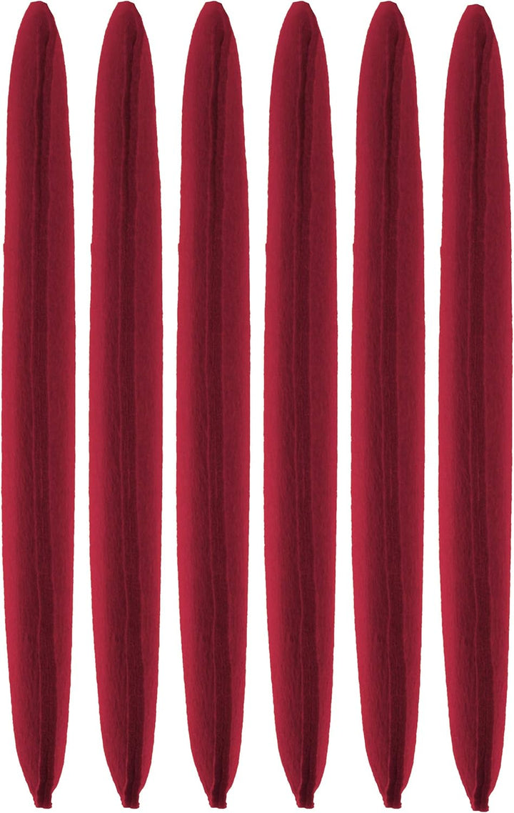 Brandsseller Sitzkissen Filz Eckig 6er Set 35x35x2 cm Stuhlkissen Sitzpolster Auflagen Bordeaux, Bor