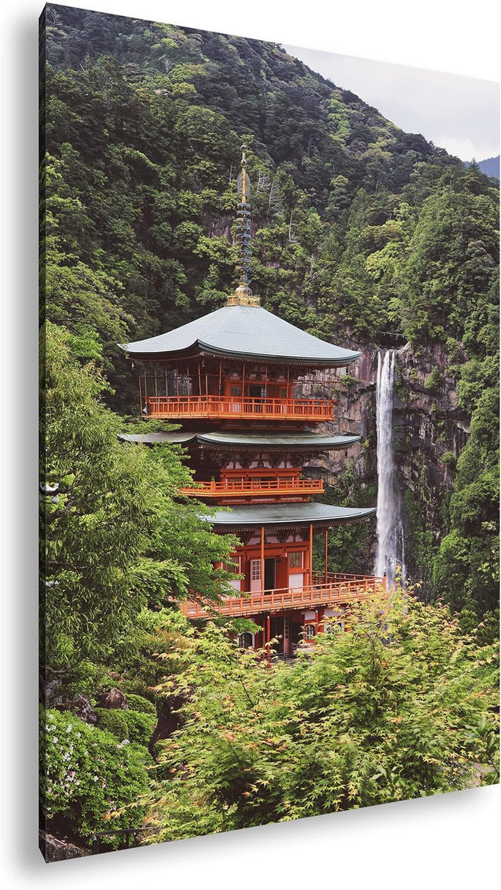 deyoli Schreinturm in atemberaubender Natur Format: 100x70 als Leinwandbild, Motiv fertig gerahmt au