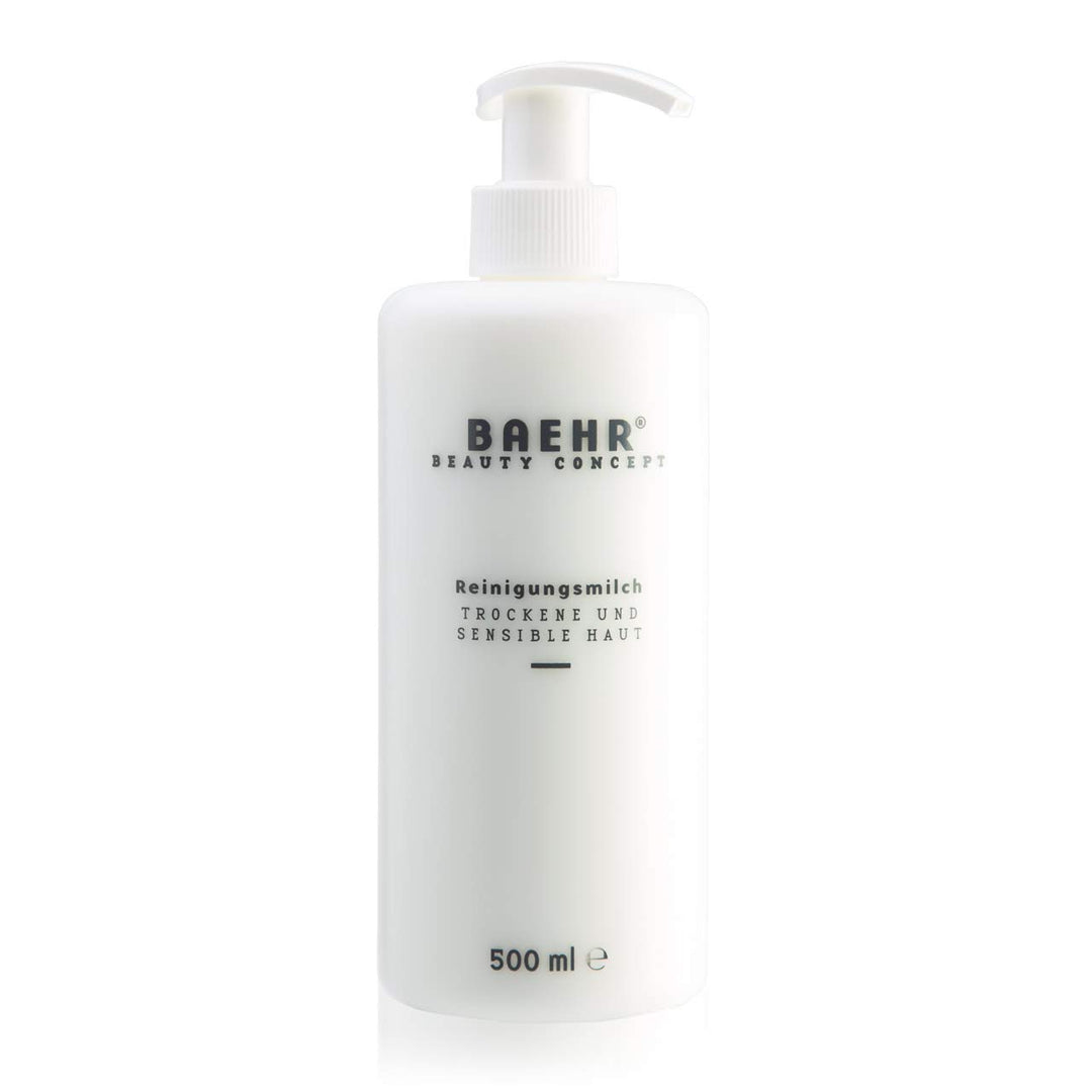 BAEHR BEAUTY CONCEPT Reinigungsmilch Trockene und sens. Haut Pumpflasche (500 ml)