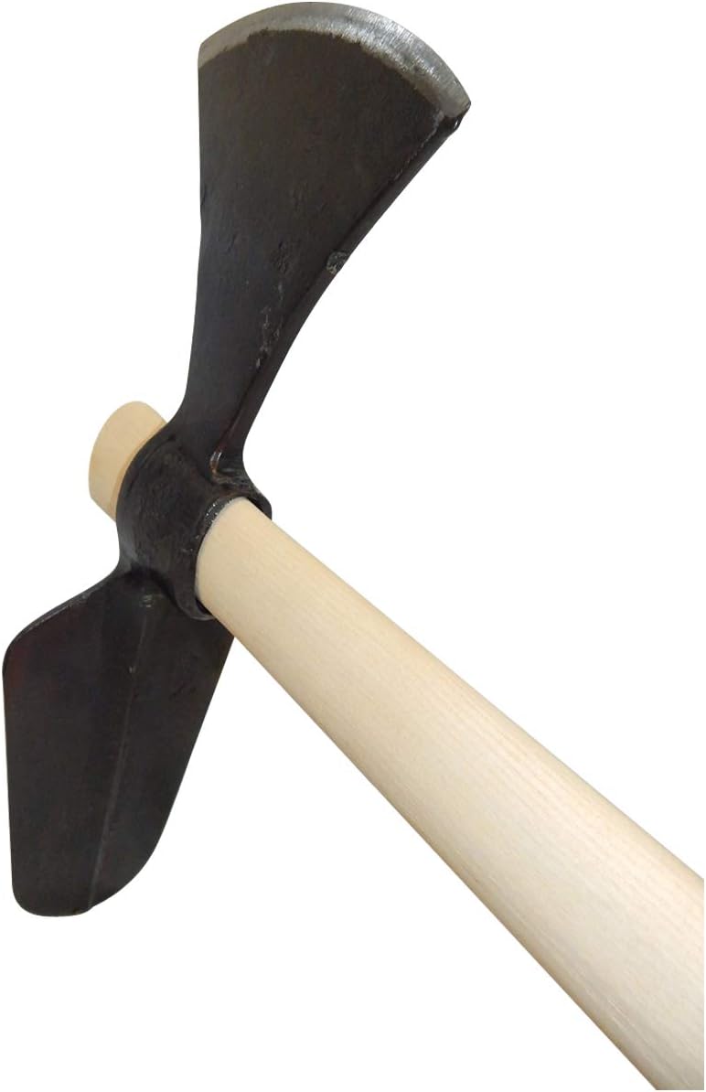 SHW-FIRE Gartenhacke - Wiedehopf Hacke mit Ovalblatt, robust geschmiedet mit 105cm Eschenstiel, Oval