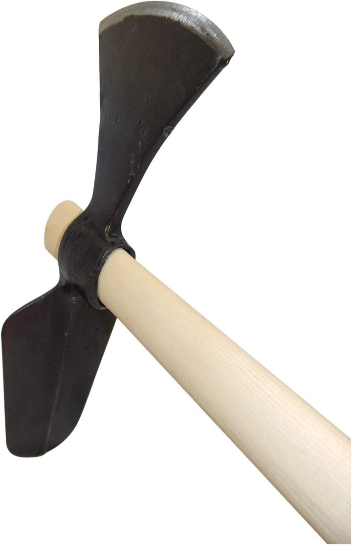 SHW-FIRE Gartenhacke - Wiedehopf Hacke mit Ovalblatt, robust geschmiedet mit 105cm Eschenstiel, Oval