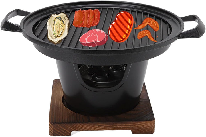 Barbecue-Grill, Mini-Hibachi-Grill, kleiner Tischgrill, verhindert das Anhaften, einfache Reinigung,
