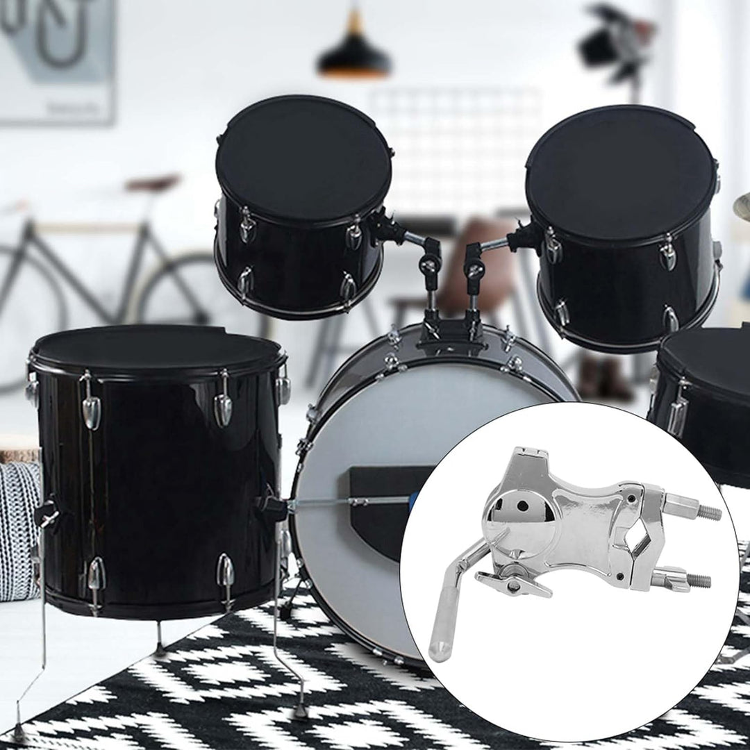 Einstellbarer Cowbell Clip Drum Extension Holder Anschlussklammer Percussion Zubehör für Schlagzeuge