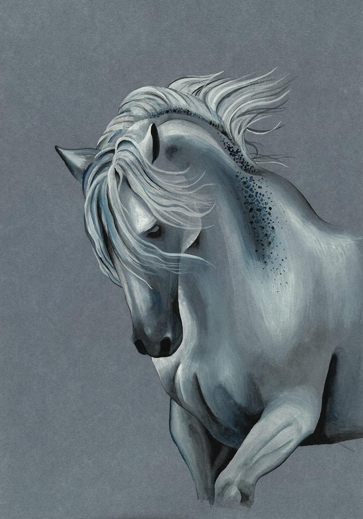 Clairefontaine 975701C - Packung mit 4 Blöcken Paint´ON Denim, DIN A4, kopfseitig geleimt, 15 Blatt,