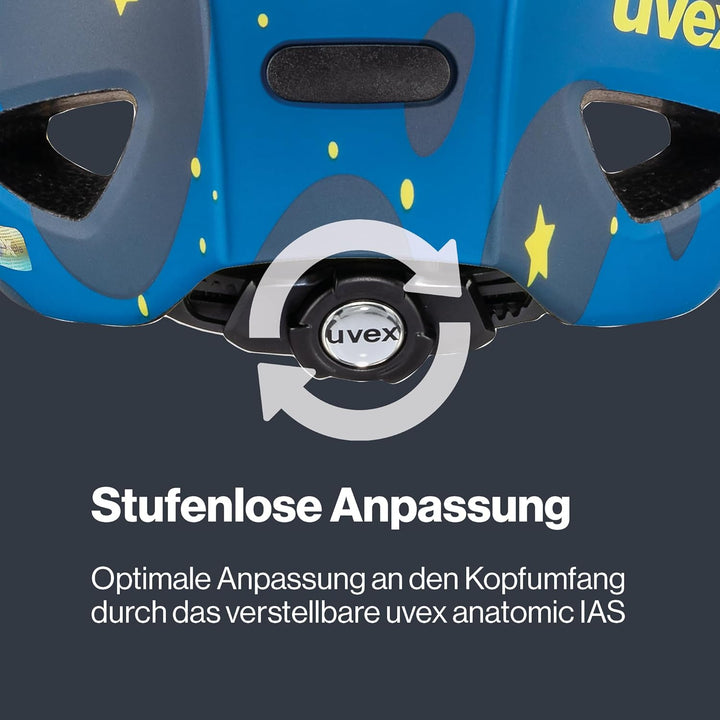 Uvex OYO Style Deep Space Kinder Fahrrad Helm blau/gelb 2024 50-54 cm, 50-54 cm