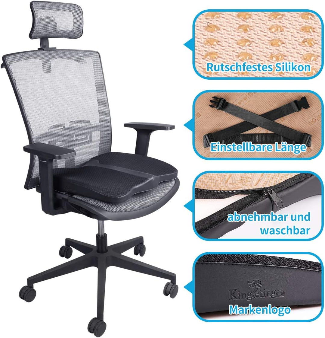 Livtribe Autositzkissen, Gedächtnis Schaum Sitzkissen Polster, bequemes und atmungsaktives Kissen fü