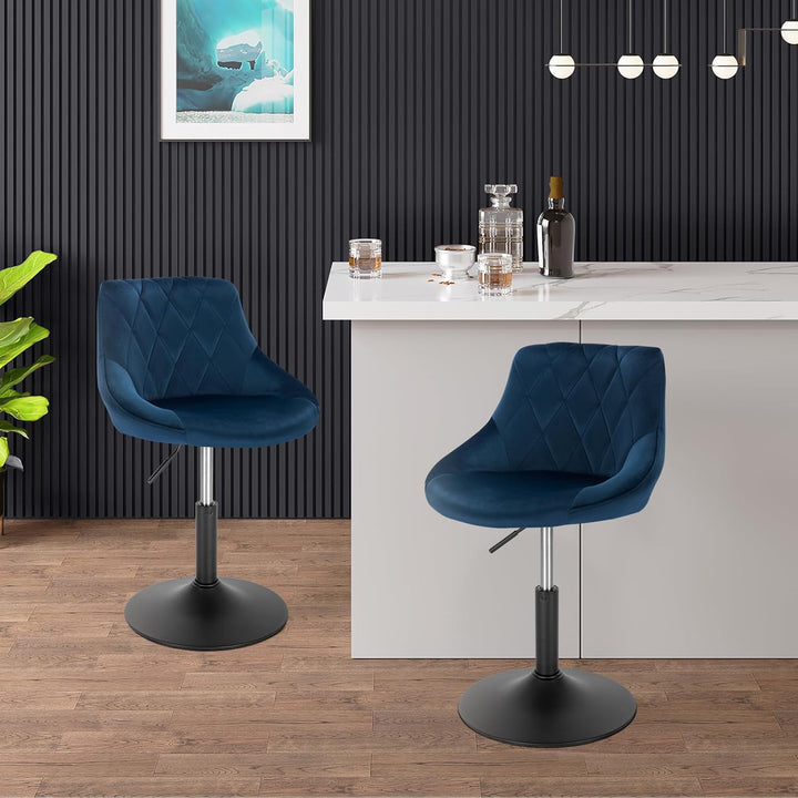 WOLTU 4X Hocker Sitzhocker Barsessel Relaxsessel Loungesessel mit Rückenlehne höhenverstellbar Sitzf