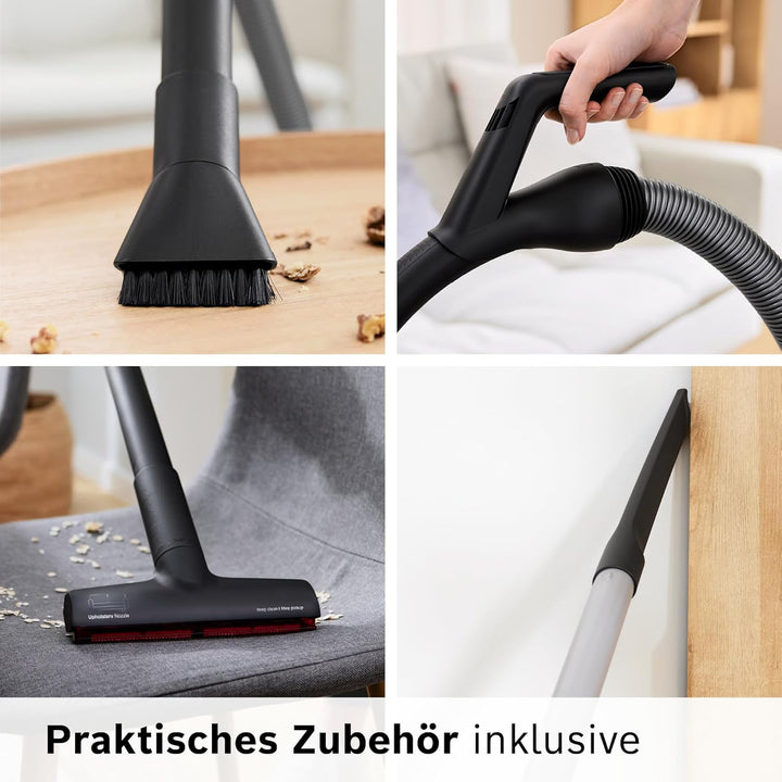 Bosch Staubsauger beutellos Serie 6 ProFamily BGC41XFMLY, ideal für Allergiker, Hygiene-Filter, 10 J