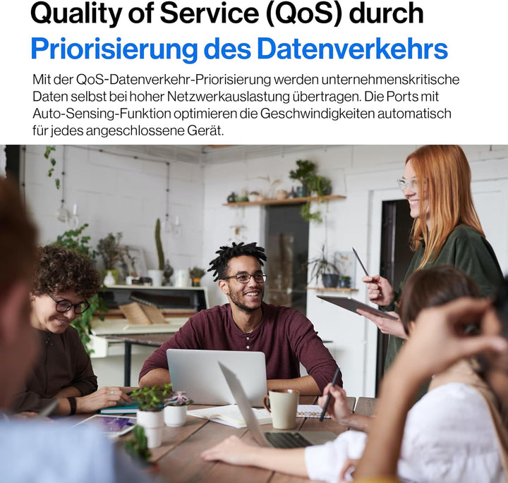 Linksys LGS124-EU 24-Port Unmanaged Gigabit-Netzwerk-Switch – Ethernet-Switch/Hub mit Metallgehäuse,