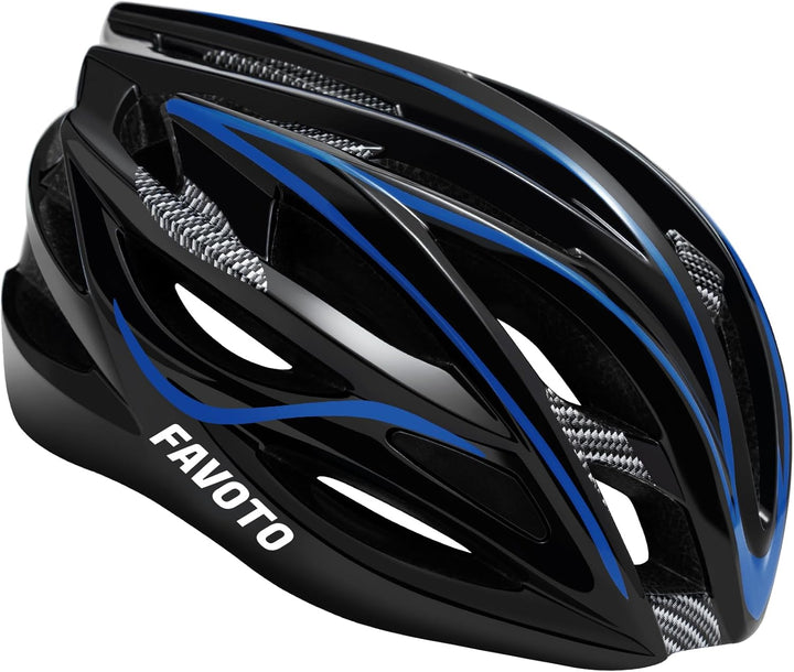 Favoto Fahrradhelm für Erwachsene Fahrrad Helmet mit Abnehmbarer Innenfutter Verstellbar Rennradhelm