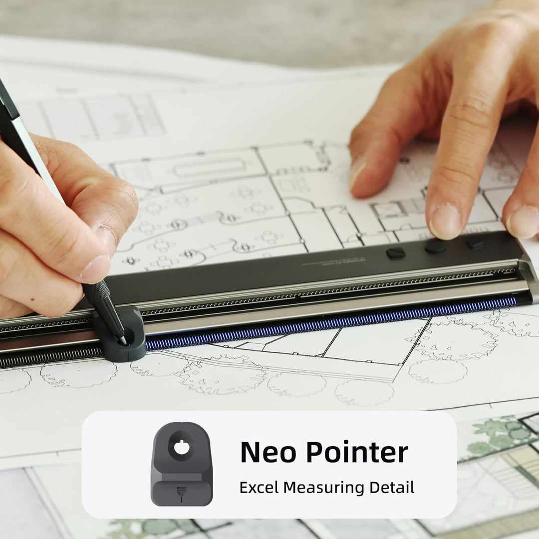 NeoDrafting Kit, modulares Zubehör, kompatibel mit NeoRuler, inklusive 2 Stifthaltern in verschieden