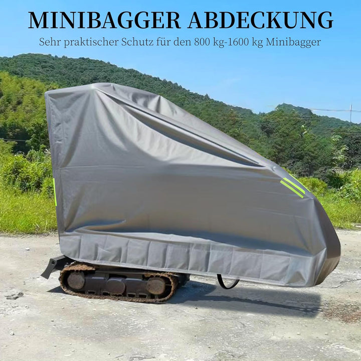 Minibagger Abdeckung, Bagger Schutzhülle, Rundumschutz, Abriebfest, Langlebig, Kratzfest, Wasserfest