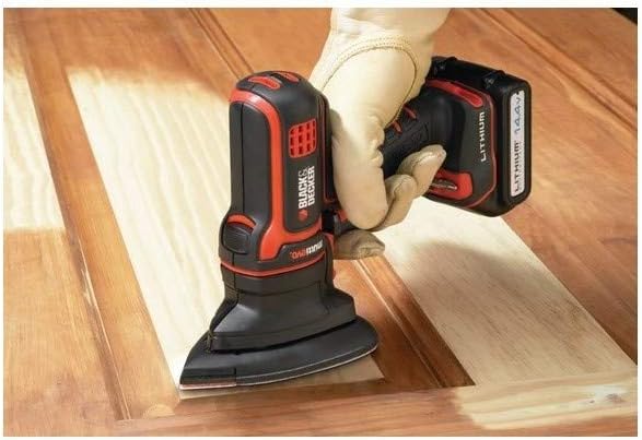 Black+Decker Multievo Schleifer-Kopf (Multifunktionswerkzeug-Zubehör, 0-7500 Schwingungen pro Minute