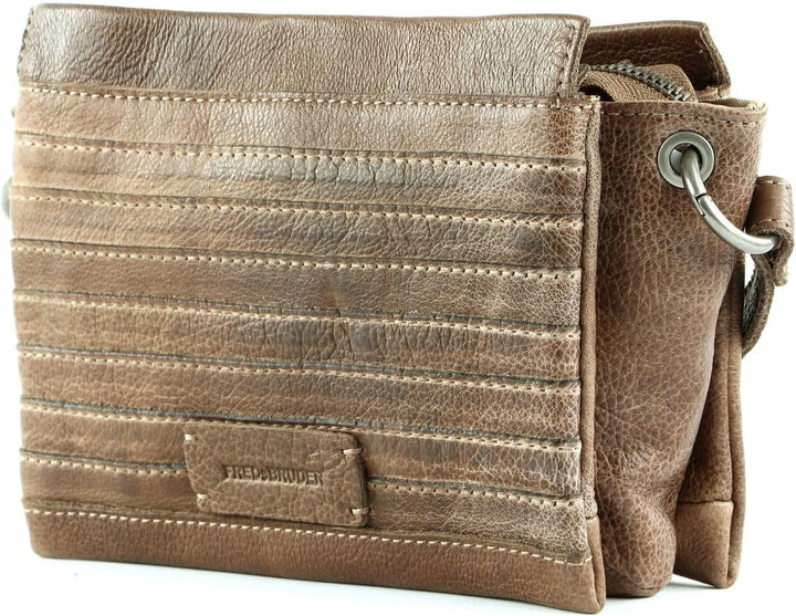 FREDsBRUDER Umhängetasche Sky mit Ziernähten Einheitsgrösse Hazelnut, Einheitsgrösse Hazelnut