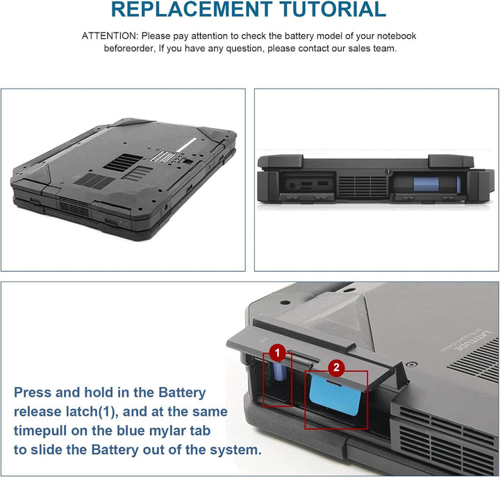 ASUNCELL 97Wh X8VWF Laptop Akku für Dell Latitude 14 Rugged 5404 5414 E5404 Rugged Extreme 7404 7414