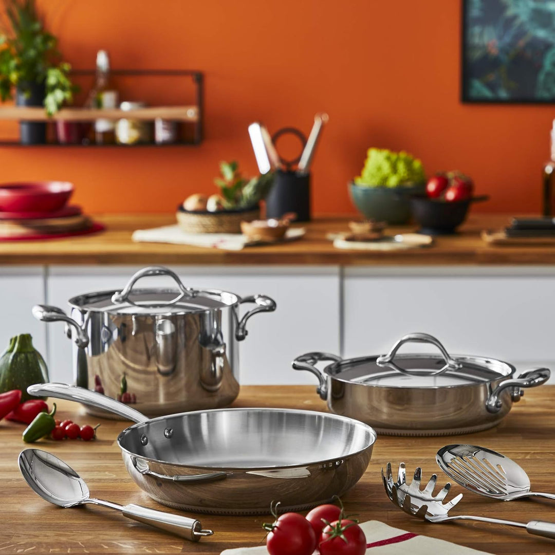 Lagostina Accademia Lagofusion Saucier 16 cm (1,3 l) + Deckel aus Edelstahl 18/10, für alle Herde, a