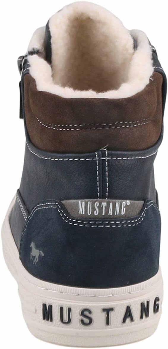 MUSTANG Herren Stiefel Schnürboots 44 EU Blau, 44 EU Blau