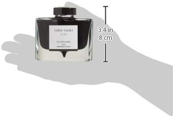 Pilot Iroshizuku 69224 Füllfederhalter-Tinte, Take-Sumi, Bambuskohle (schwarz), 50 ml Flasche, Schwa