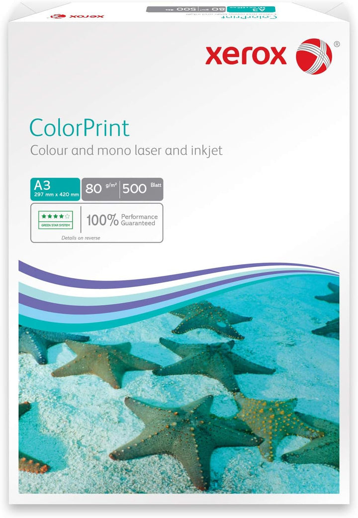 Xerox ColorPrint Premium Farblaser- Druckerpapier, weiss, 80 g/m², A3, FSC Mix credit, 1 Karton zu 5