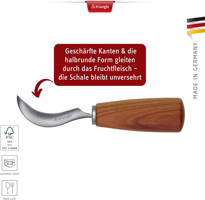 triangle 84 820 60 04_P Fruchtlöffel Soul Pflaume Made in Solingen/Germany Geschenkidee zum Aushöhle