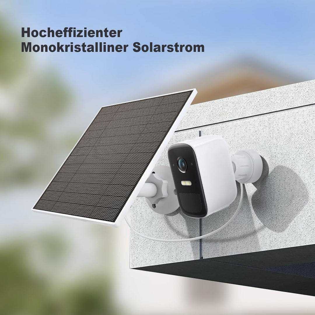 Solarpanel für Eufy Kamera, 5W Solarpanel für Eufycam kompatibel mit Eufycam 3/3C/2/2 Pro/2C/2C Pro/