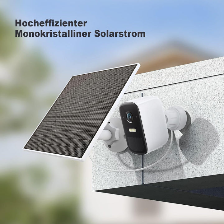 Solarpanel für Eufy Kamera, 5W Solarpanel für Eufycam kompatibel mit Eufycam 3/3C/2/2 Pro/2C/2C Pro/
