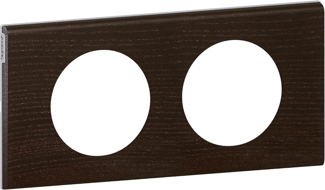 Legrand Céliane Rahmen für 2 Steckdosen, Braun, LEG69202 Bunt, Bunt