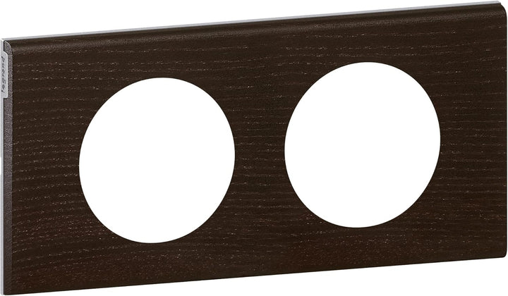 Legrand Céliane Rahmen für 2 Steckdosen, Braun, LEG69202 Bunt, Bunt