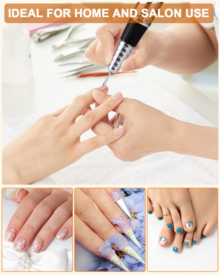 Nagelfräser 35000 U/Min Elektrische Nagelfeile für Gelnägel Maniküre Pediküre Set Professionelle Nai