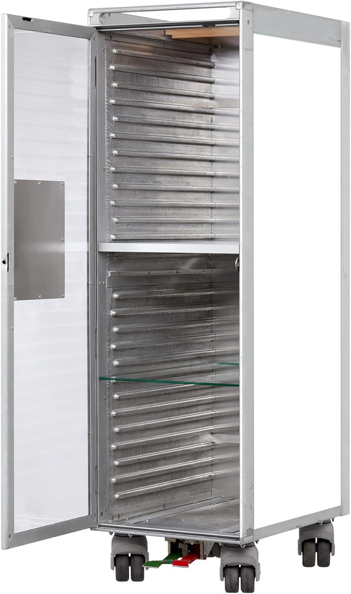 VanDeBord Bartrolley Uni Weiss inkl. LED Fachboden, Barbrett & Glasfachboden, Gebrauchter Trolley au
