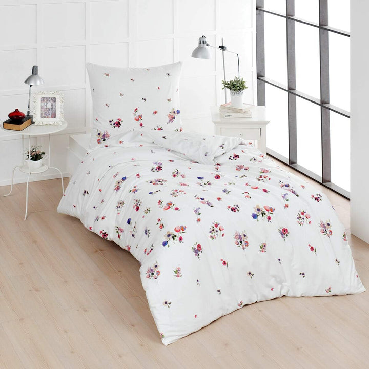 Traumschlaf Mako-Satin Bettwäsche Claude 1 Bettbezug 200 x 200 cm + 2 Kissenbezüge 80 x 80 cm, 1 Bet