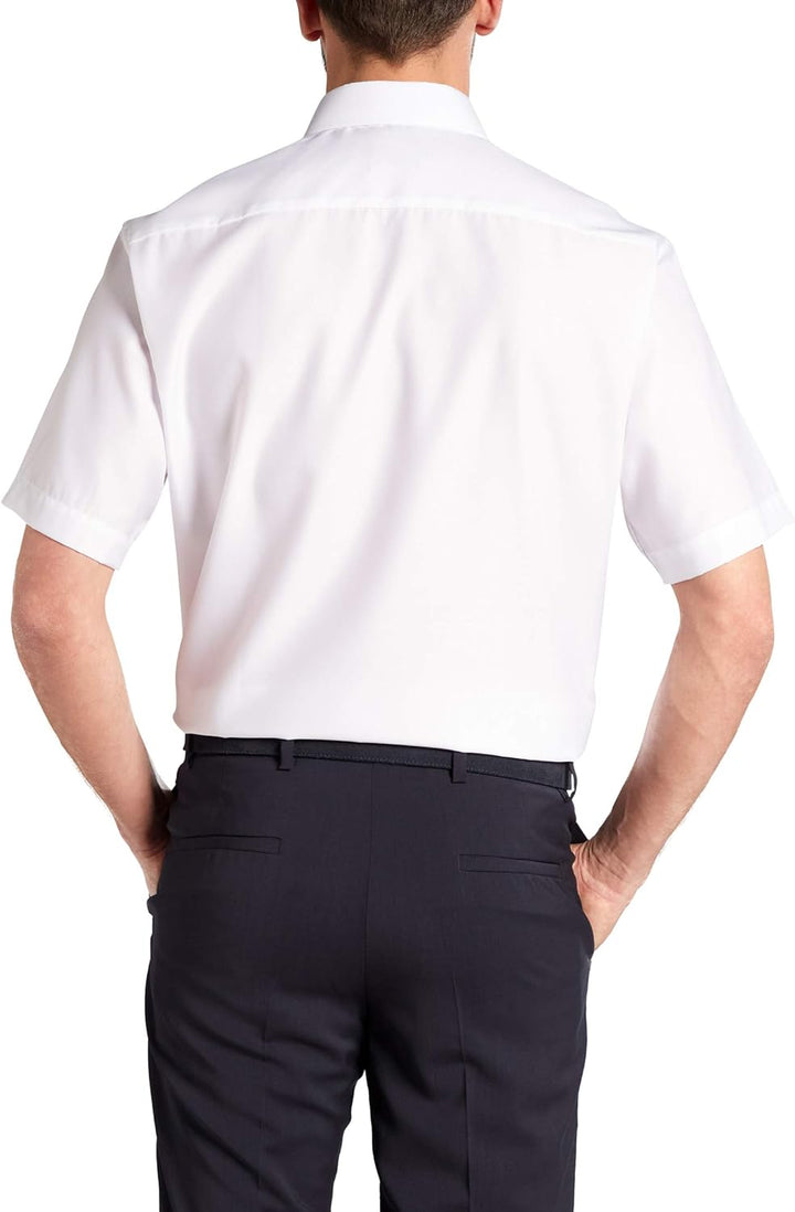 eterna Kurzarm Hemd Modern Fit Twill unifarben