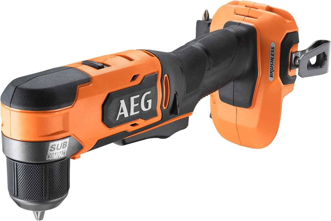 AEG 18 V Pro18V Brushless Winkelbohrschrauber Sub-Compact, BS18SRABL-0, Drehmoment 42 Nm, ohne Akku