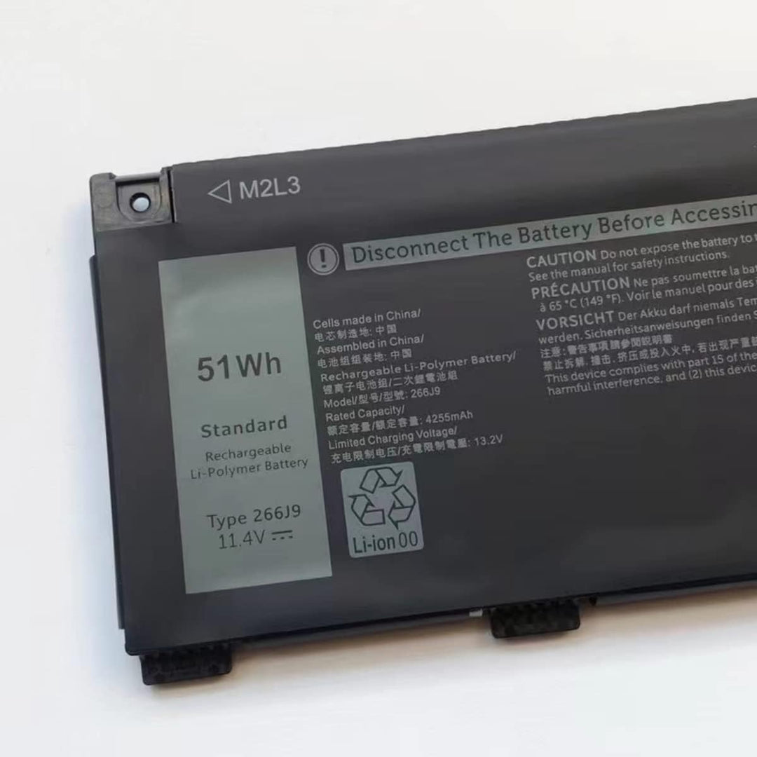 PUGASR 266J9 Laptop Akku Kompatibel mit Dell G3 15 3500 3590 3790 G5 15 5500 SE 5505 Inspiron 5490 I