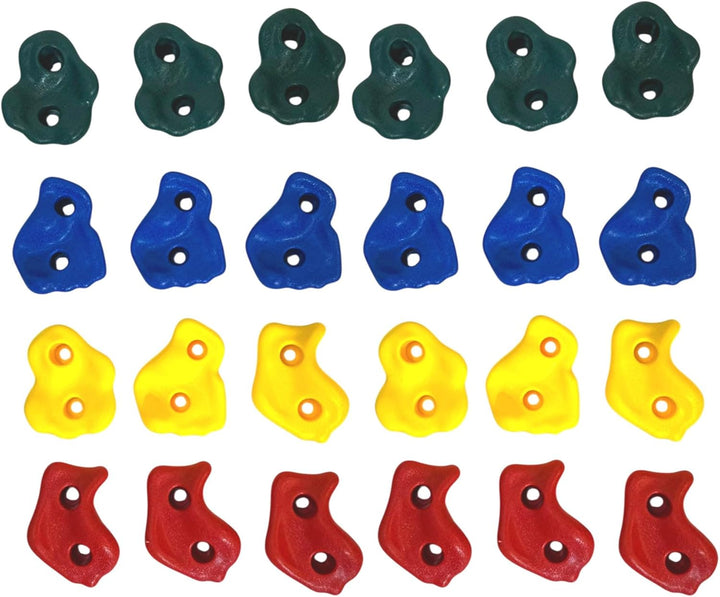 Loggyland Klettersteine für Kletterwand 24er Set, 24er Set