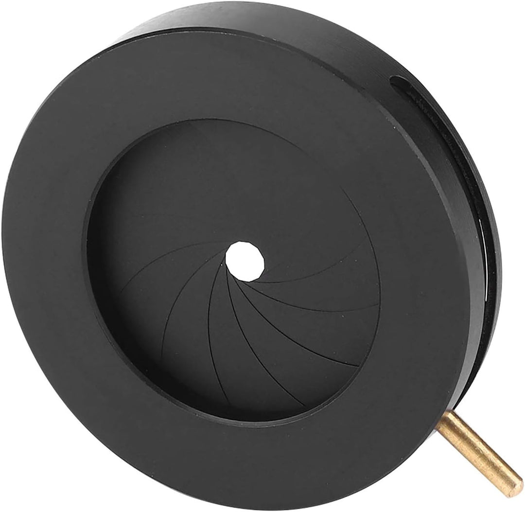 Einstellbare Irisblendenblende Mikroskop-Irisadapter Aperture Einstellbare Linse Optische Blende für