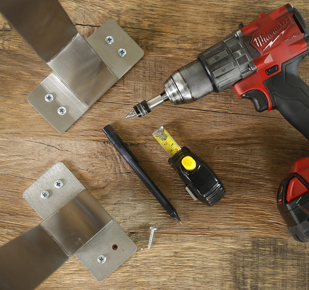 super-diy Edelstahl Design Bankfuss | Sitzbank | Bierbank | Coffee Table geeignet für jeden Innen- u