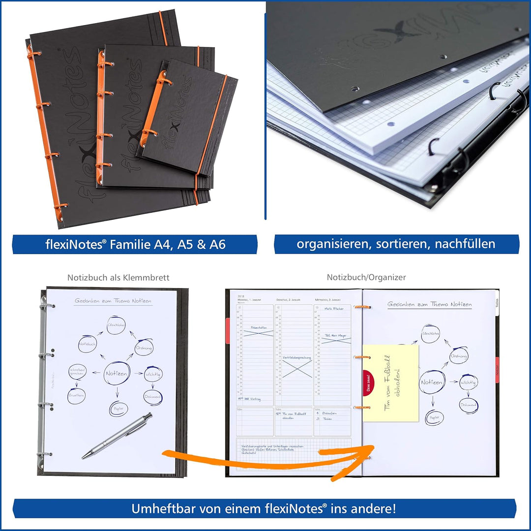 flexiNotes® ORGANIZER A4 2023 Typ: "Business", Wochenkalender Basic (beere, M) beere M, beere M