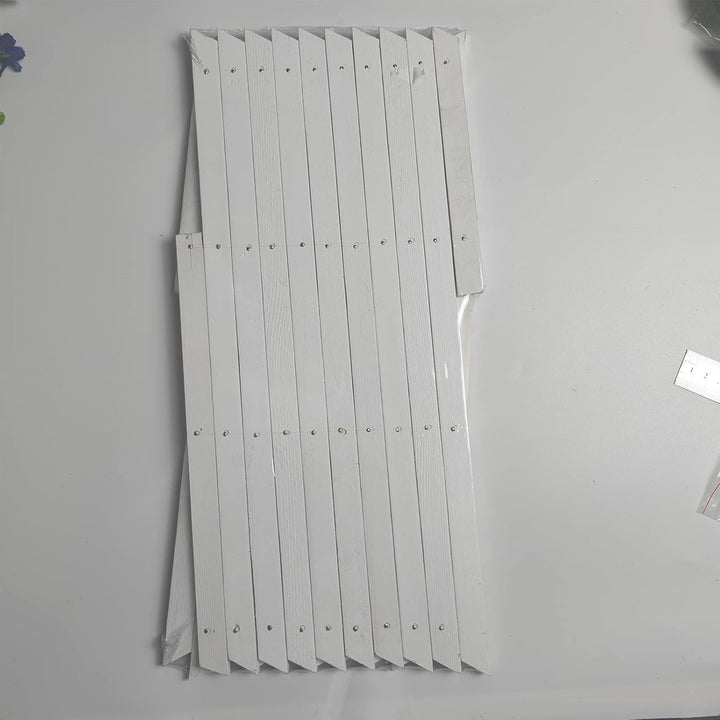 KAZITOO Garten-Rankgitter aus Holz, erweiterbarer Pflanzenzaun mit 5 S-Haken, Faltbarer Hängerahmen,