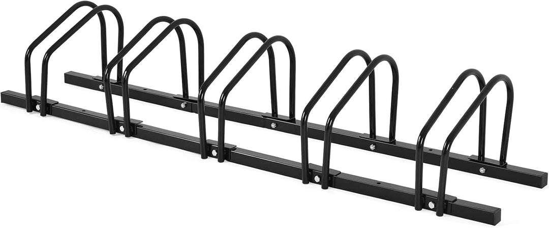COSTWAY Fahrradständer Standparker Bodenständer Aufstellständer mit 4/5/6 Fahrrad Stellplätze, Mehrf