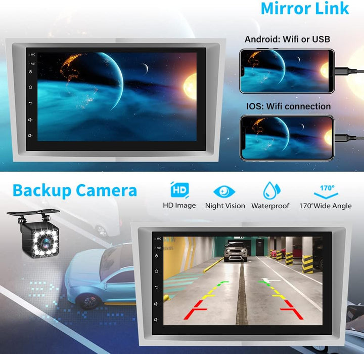 Android 10.0 Autoradio für Opel Corsa Astra Antara Vectra Zafira Meriva, Hikity Autoradio mit Birdsc