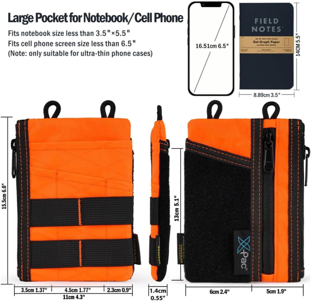 VIPERADE VE16 EDC Pouch Klein EDC Organizer Werkzeugtasche mit 7 Taschen,EDC Organizer Tasche für He
