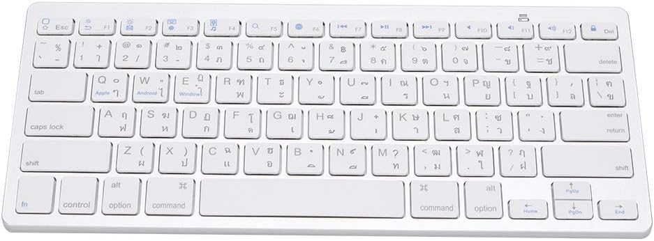 Dpofirs Tastatur in thailändischer Sprache, ultradünne drahtlose Bluetooth-Tastatur, multifunktional