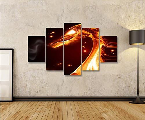 islandburner Bild Bilder auf Leinwand Feuer Drache MF XXL Poster Leinwandbild Wandbild Dekoartikel W