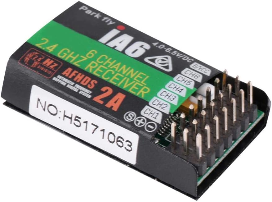 Dilwe RC-Empfänger, Flysky FS-IA6 6-Kanal-2,4-GHz-Frequenzempfänger für FS-I6, Nicht mehr als 20 dBm