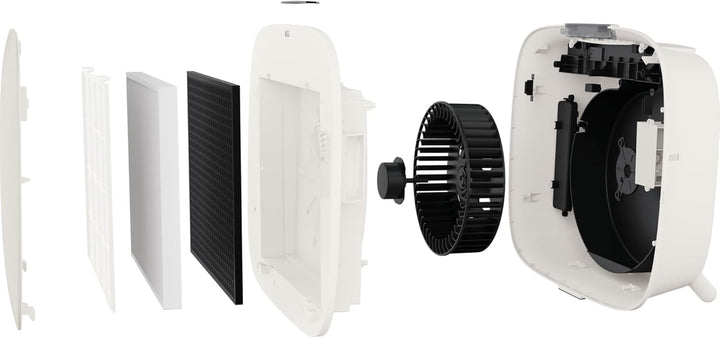 AEG AX51-304WT Luftreiniger / beseitigt 99,9% luftgetragener Bakterien / Automatik / Luftqualitätsan